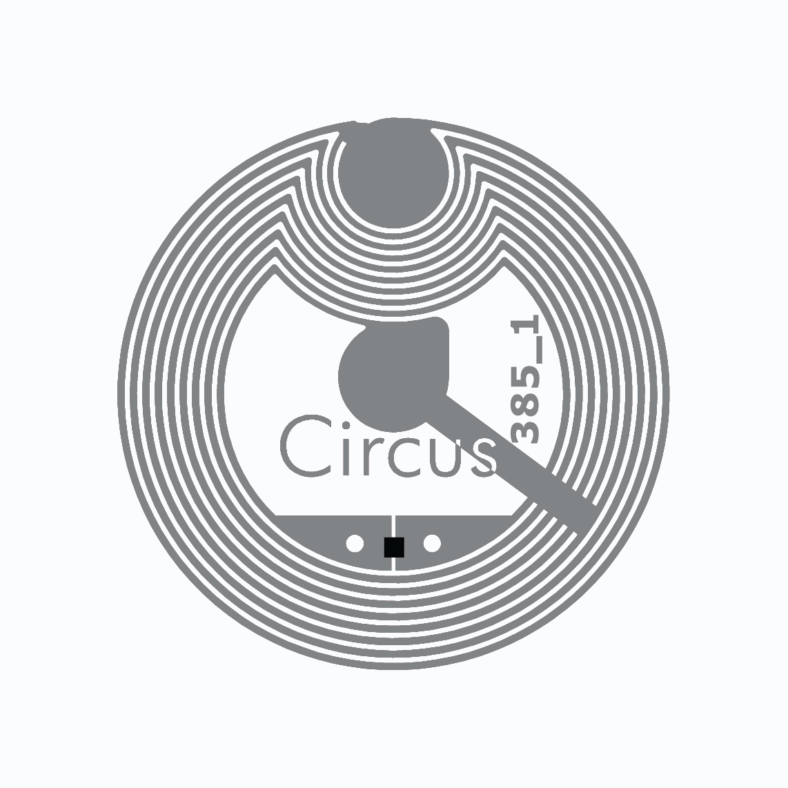 HF RFIDインレイ: Circus NFC, NTAG210 Micro