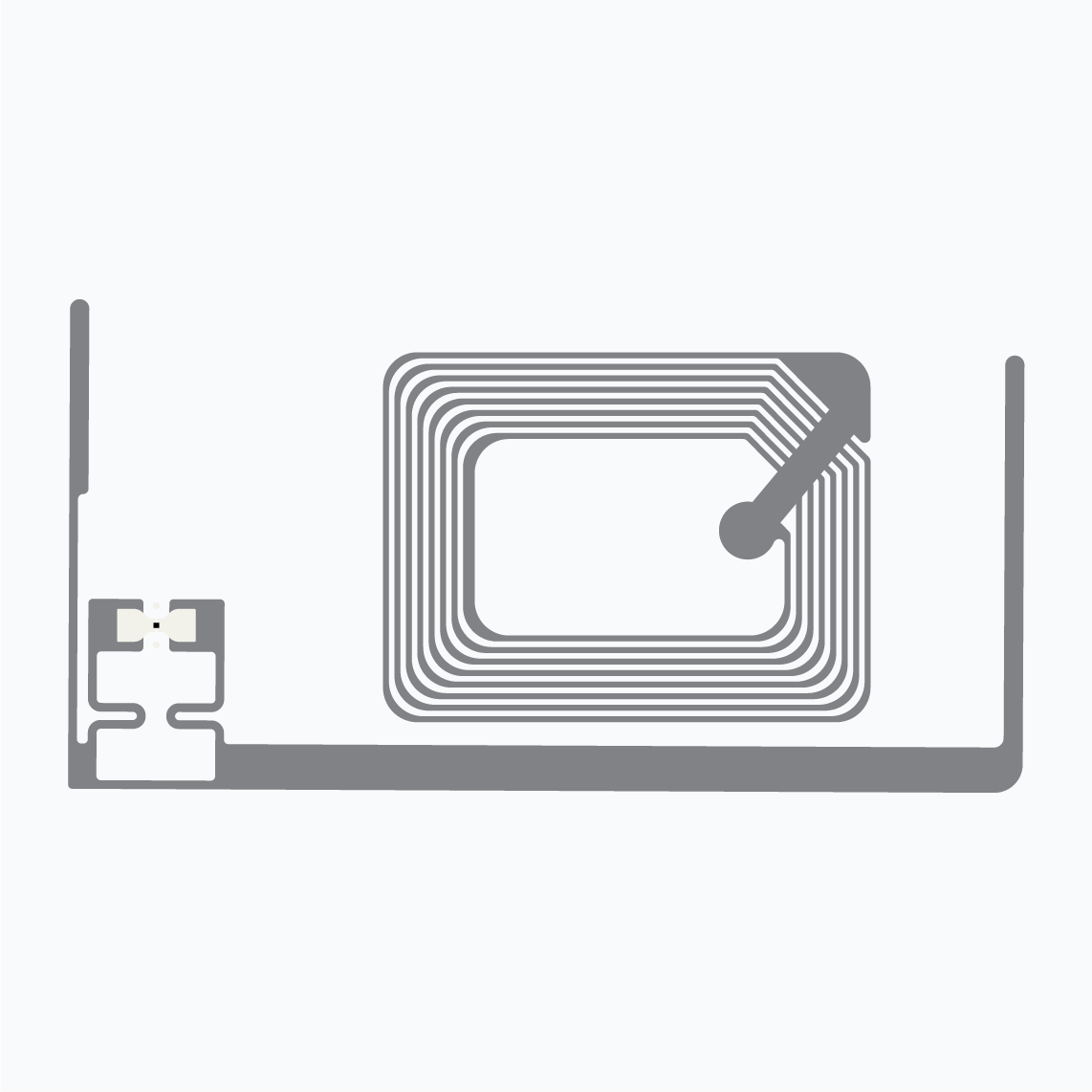UHF RFID Inlay:  AD-366 U9 Dual EAS