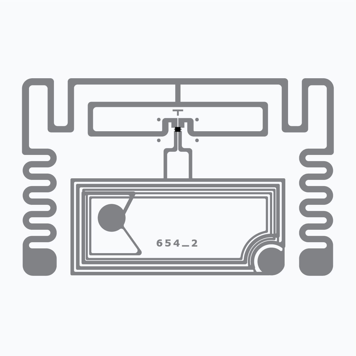 Dual Frequency RFID tag and Inlay:  Medio Web DF