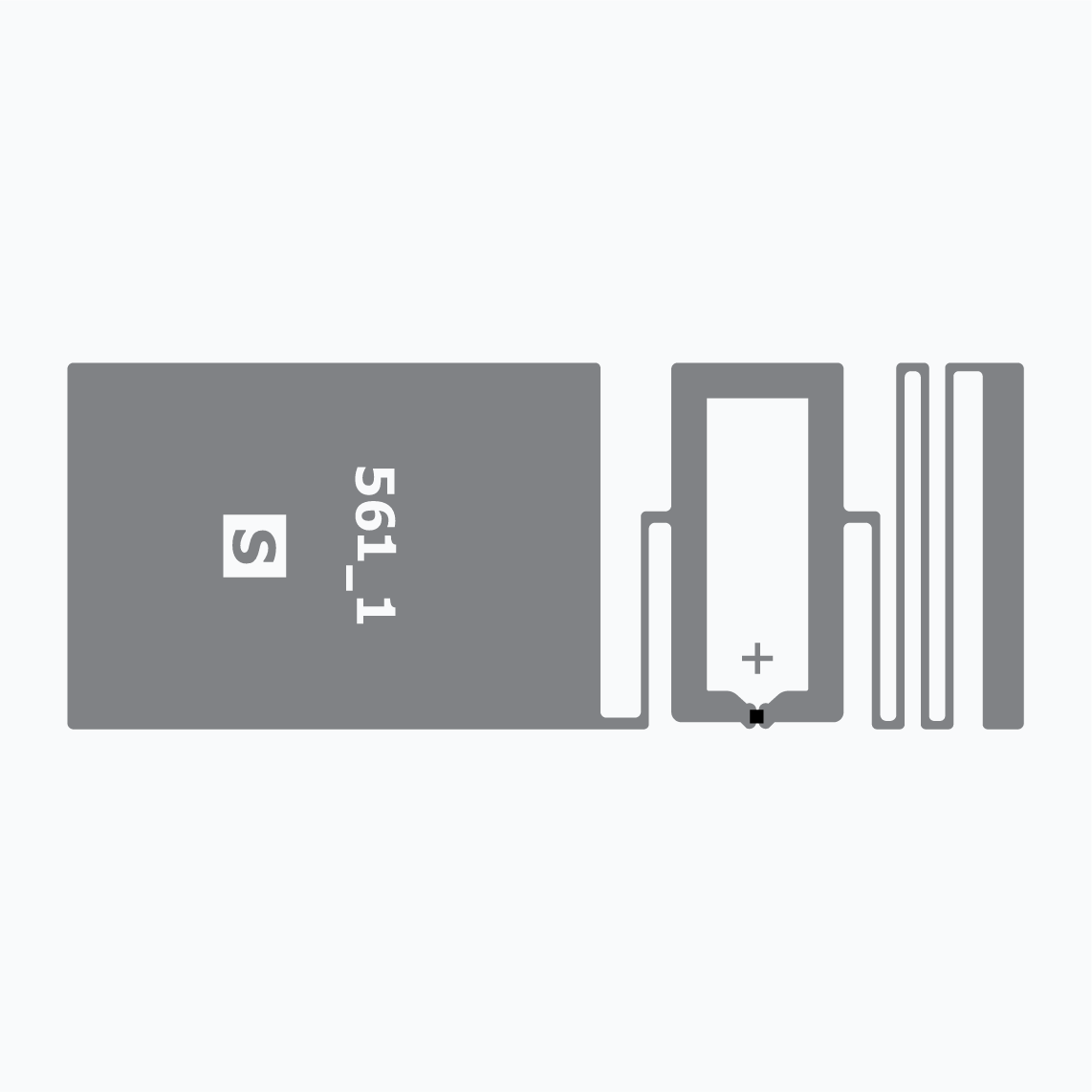 UHF RFID Inlay： Midas Flag Tag，UCODE 7XM