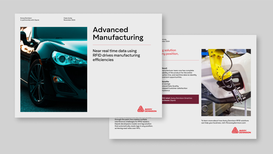 Advanced Manufacturing: Near real-time data to drive manufacturing efficiency with RFID