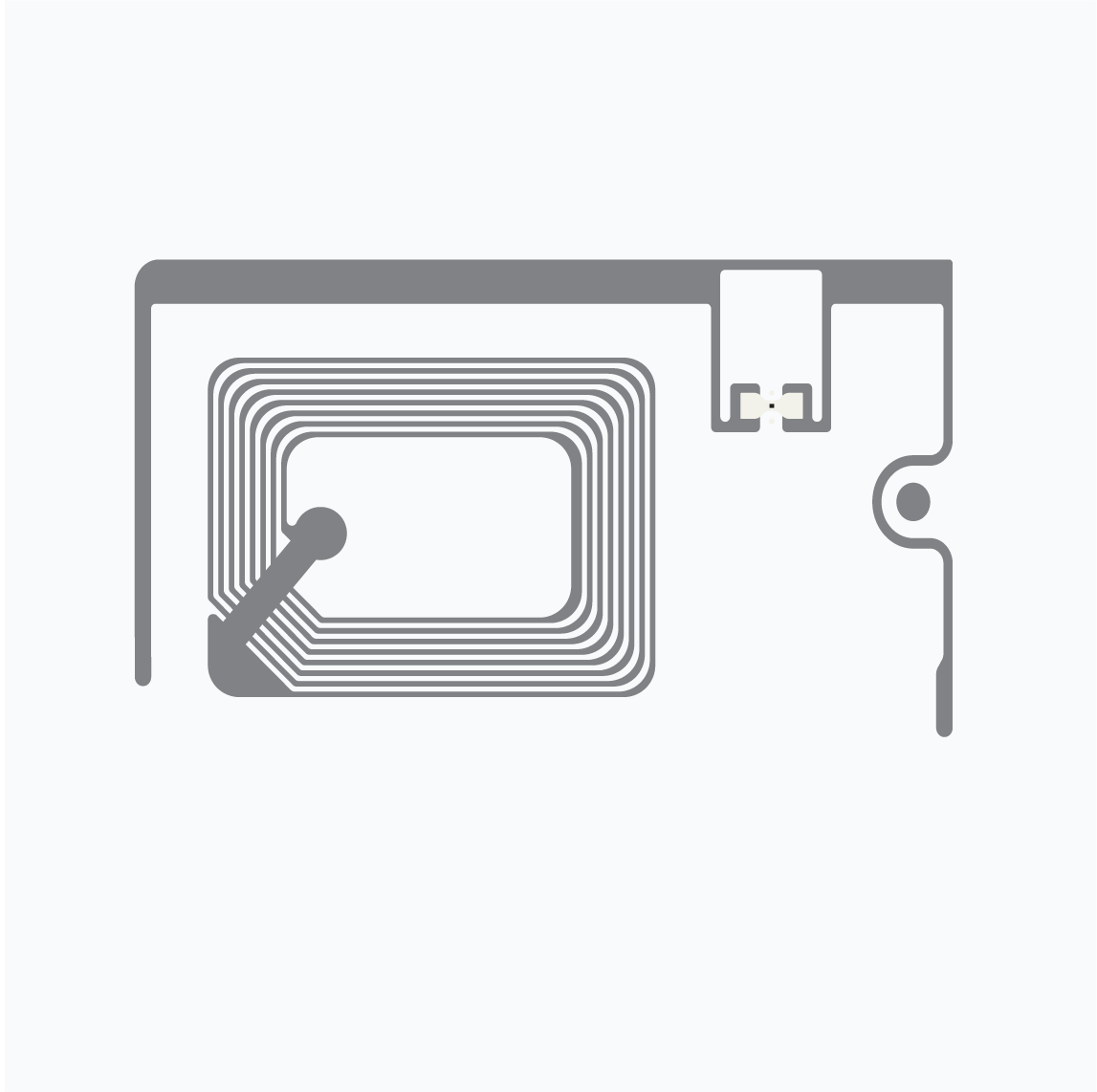 UHF RFID Inlay: AD Balance M830 with EAS component