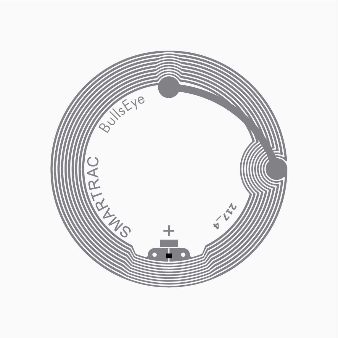 HF RFID Inlay: Bullseye, ICODE SLIX/SLIX2