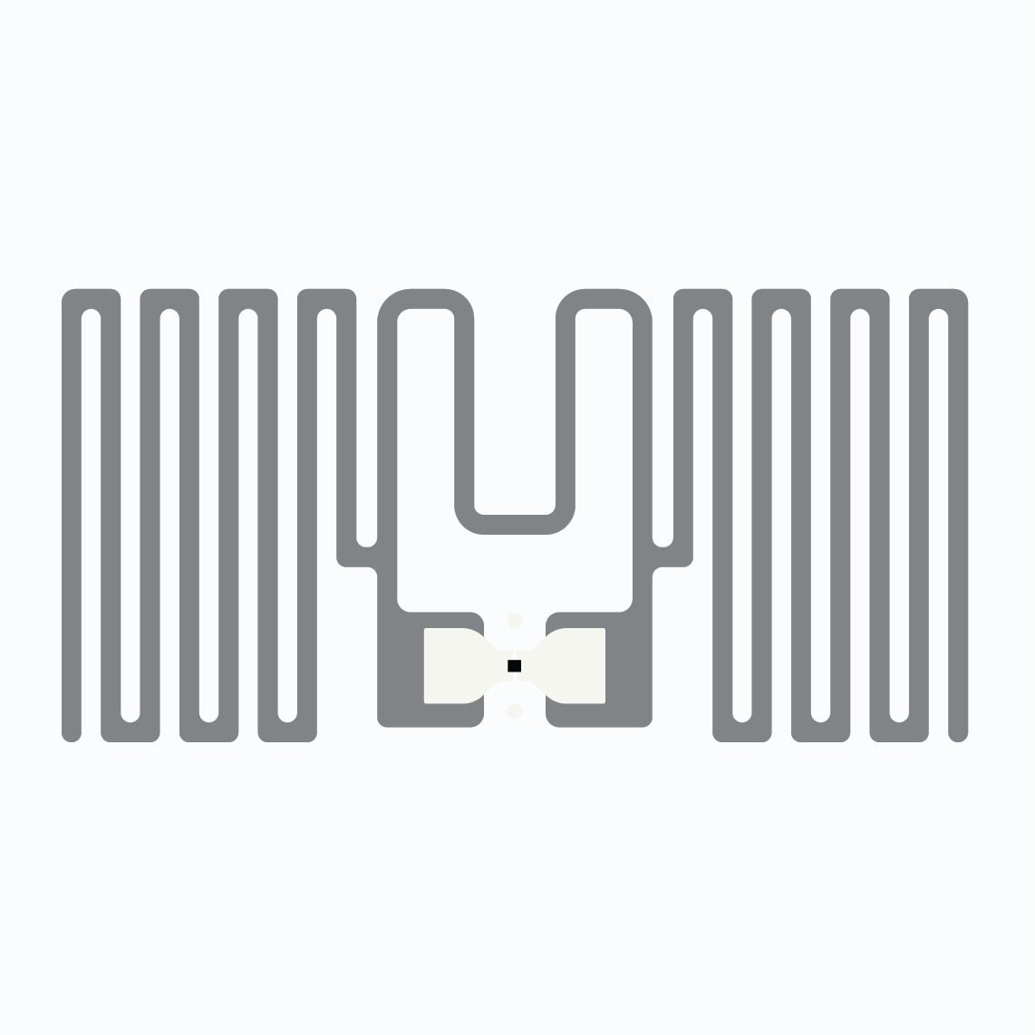 UHF RFID Inlay:  Dazzle, NXP UCODE 9