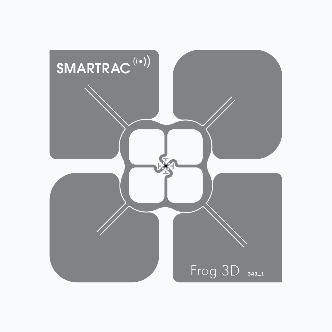 UHF RFID Inlay: Frog 3D M4QT