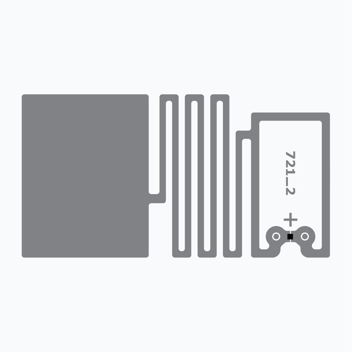 UHF RFID Inlay: Midas Flag Tag, UCODE 9XM