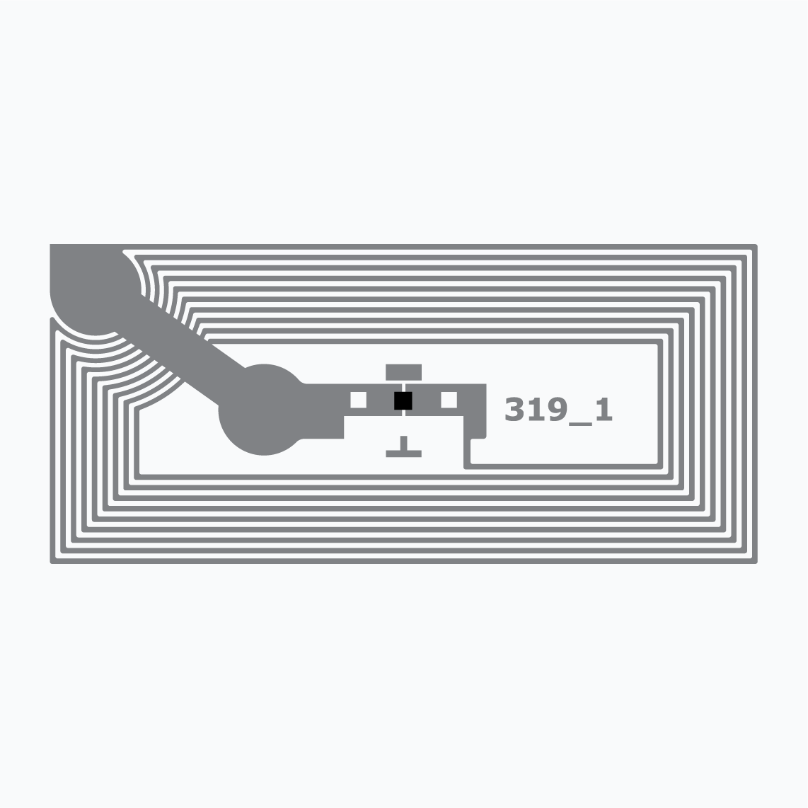 NFC RFID Inlay: Minitrack NFC, ST25TN