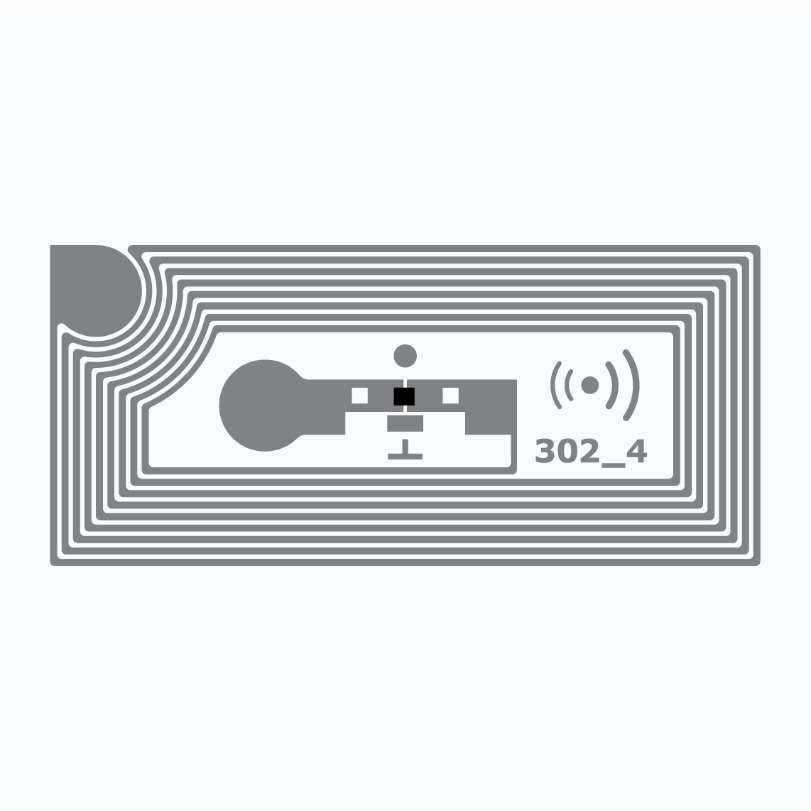 NFC RFID Inlay: Circus NFC, ST25TN