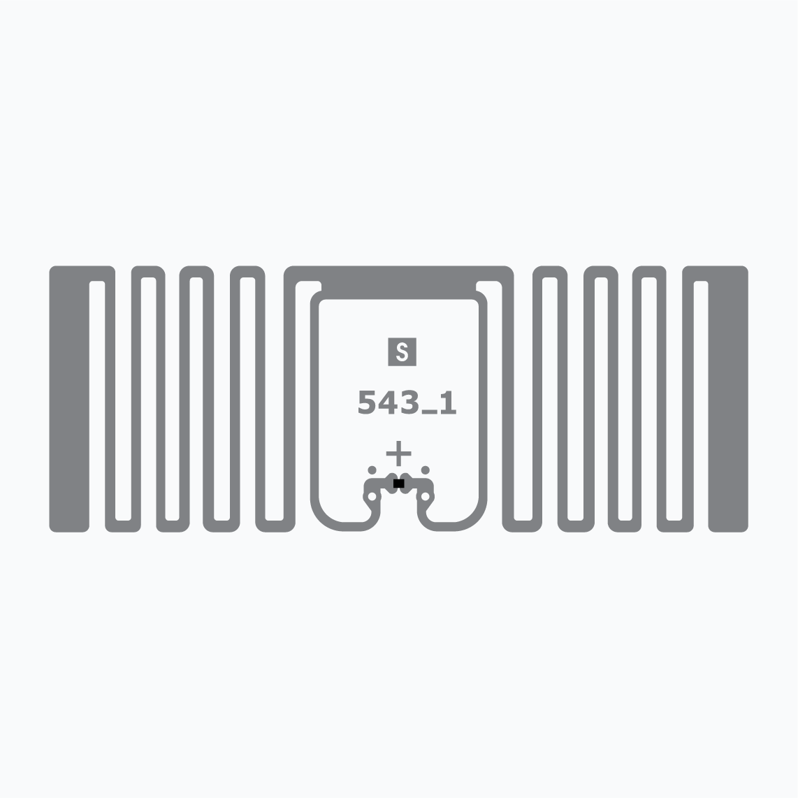 UHF RFID Inlay: Miniweb, UCODE8 ETSI