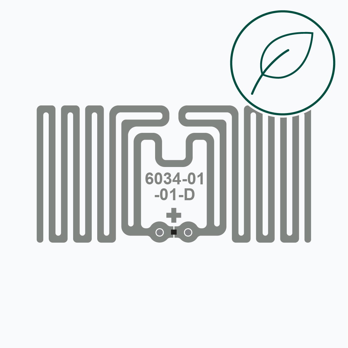 UHF RFID Inlay:  AD Dazzle M830 Pure