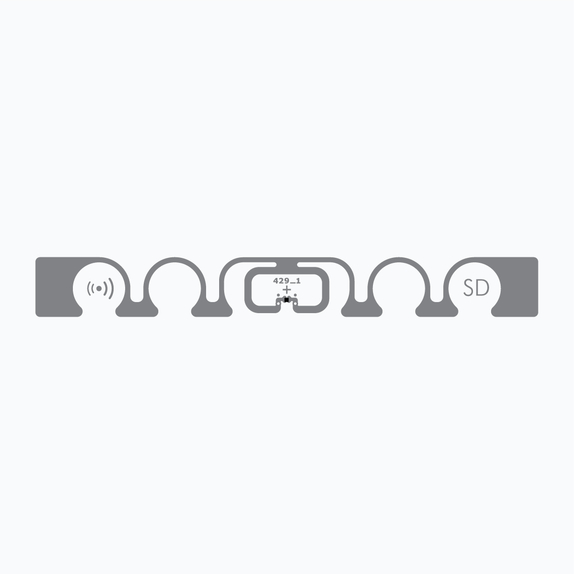 UHF RFID Inlay: Shortdipole, Monza R6-P