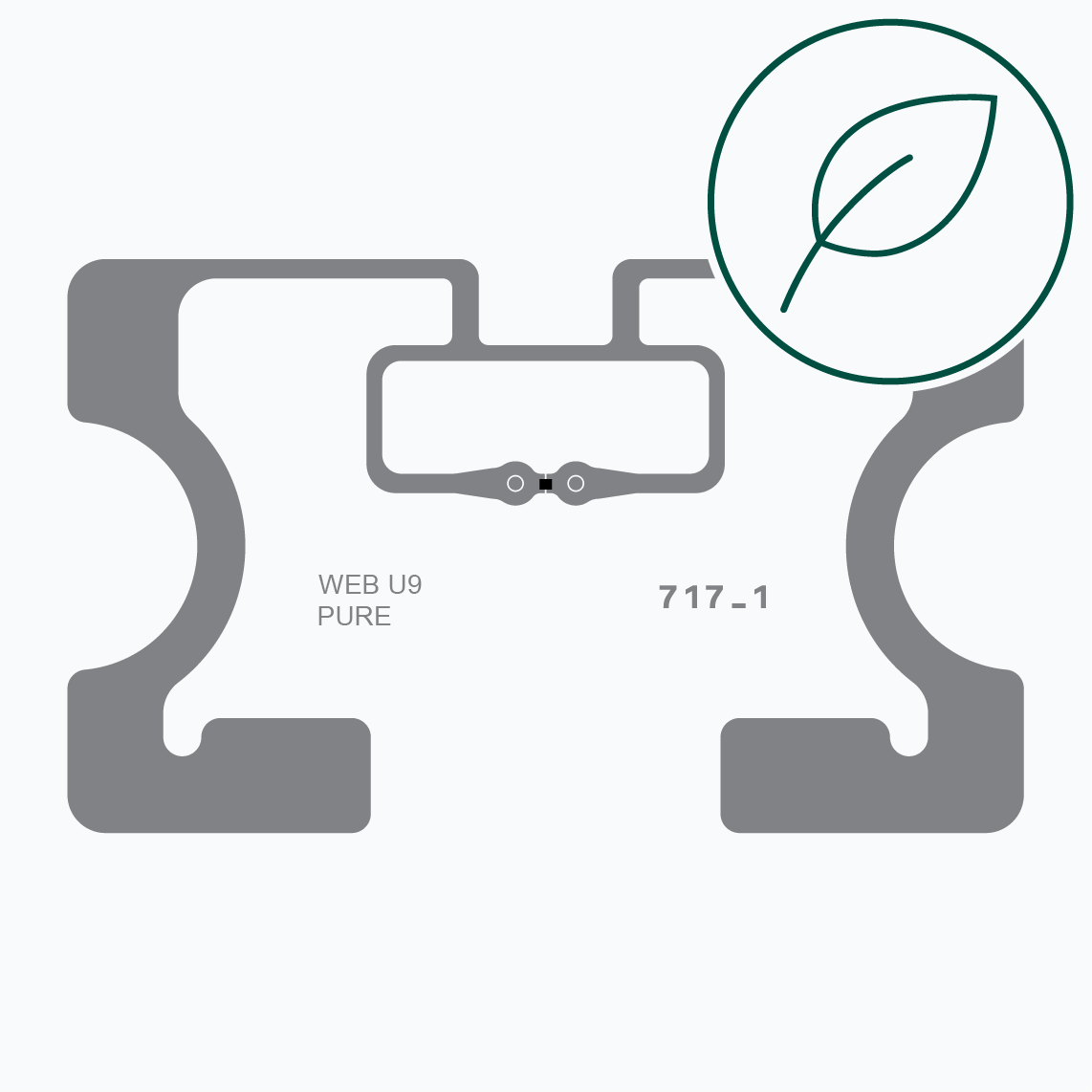 UHF RFID Inlay:  AD Web U9 Pure™